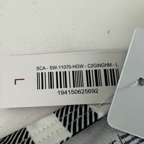 NWT Adore Me Vivien Contour black white gingham bikini 38D top & large bottom - Picture 16 of 16